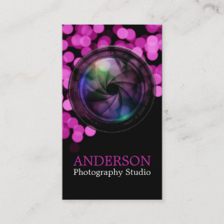 Professional Photographer Vertical Business Card b