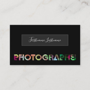 Professional Photography Photographer Videographer Business Card