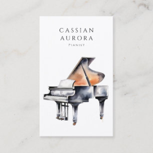 Professional Pianist And Piano Music Teacher Business Card