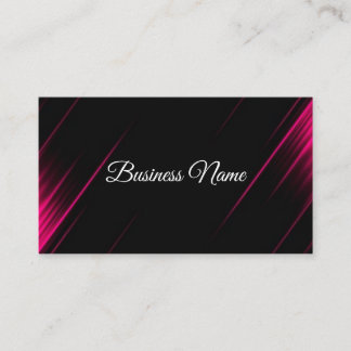 Professional Pink & Black Calligraphy Consultant Business Card