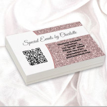 Professional Pink Glitter Custom QR Code