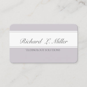 Professional Plain Computer Tech Repair IT Business Card
