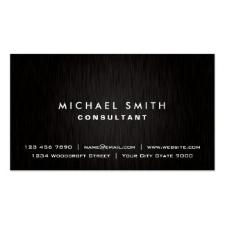 Professional Plain Elegant Black Modern Simple Pack Of Standard Business Cards