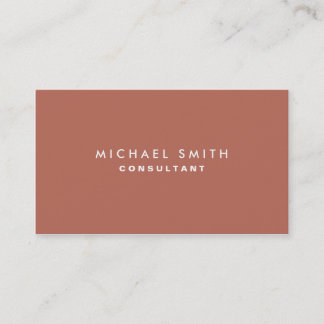 Professional Plain Elegant Interior Decorator Business Card