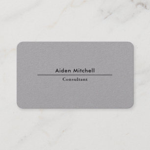 Professional Plain Elegant Minimalist Business Card