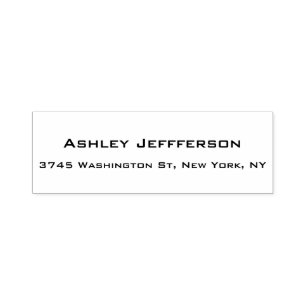 Professional Plain Elegant Unique Black & White Self-inking Stamp