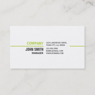 Professional Plain Elegant White Computer Repair Business Card
