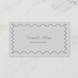 Professional Plain Gray Fabric Modern Simple Business Card