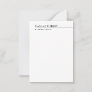 Professional plain minimalist modern name title card