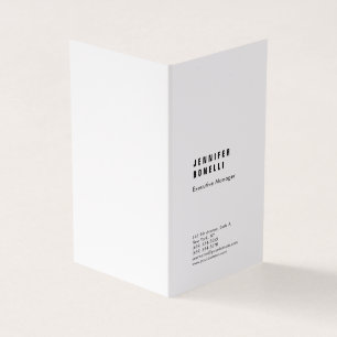 Professional plain minimalist modern thick trendy business card