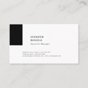 Professional plain minimalist modern trendy business card