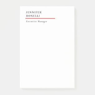Professional plain minimalist modern trendy post-it notes