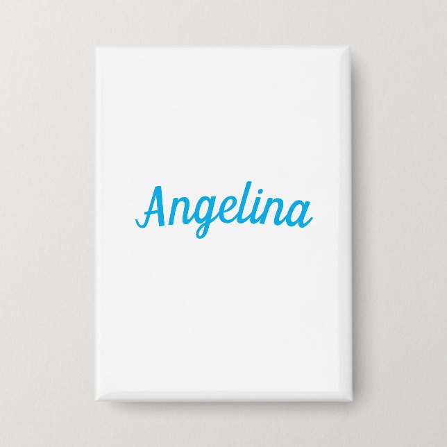 Professional Plain Modern Elegant Blue Your Name (Front)