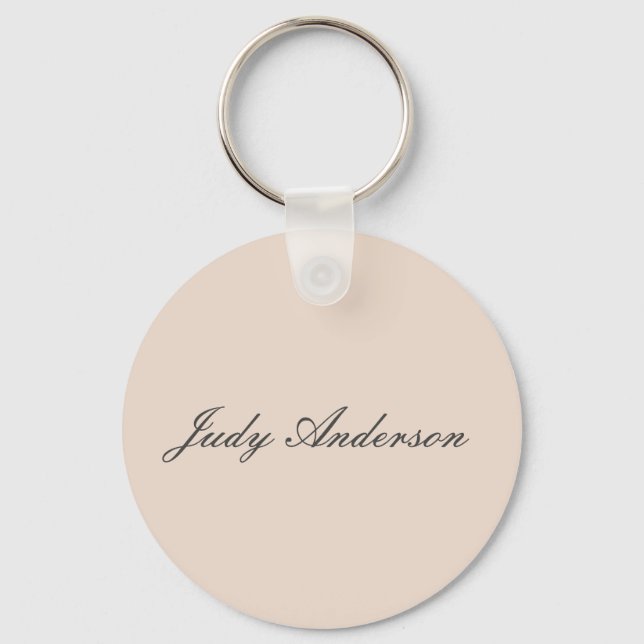 Professional Plain Modern Elegant Key Ring (Front)