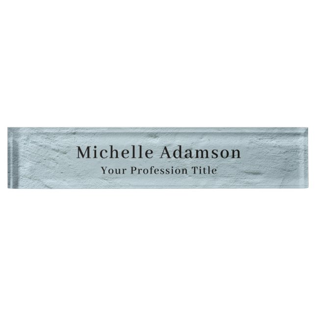 Professional Plain Modern Elegant Nameplate (Front)