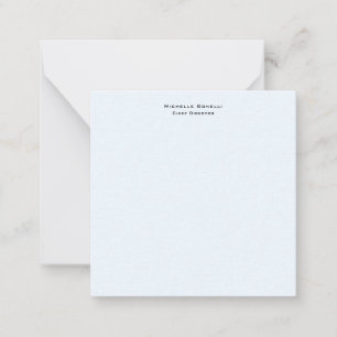Professional Plain Modern Minimalist Alice Blue Card