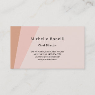 Professional Plain Modern Minimalist Pastel Colour Business Card