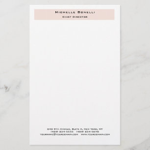 Professional Plain Modern Minimalist Stationery