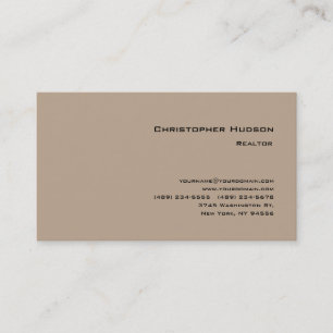 Professional Plain Realtor Real Estate Pastel  Business Card