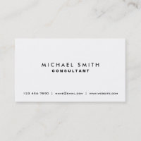 Professional Plain White Elegant Modern Simple