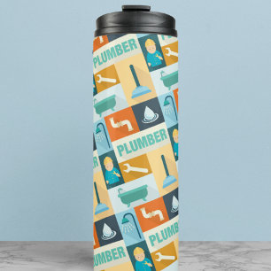 Professional Plumber Iconic Designed Thermal Tumbler