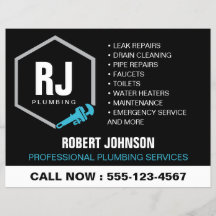 Professional Plumber Logo Plumbing Services