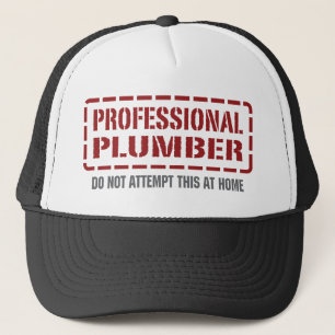 Professional Plumber Trucker Hat