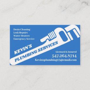Professional Plumbing Business Card Template