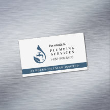 Professional Plumbing Service Water Drop Logo 