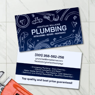 Professional Plumbing Services  Business Card