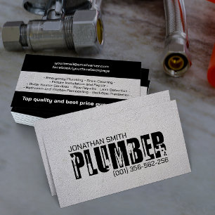 Professional Plumbing Services Business Card