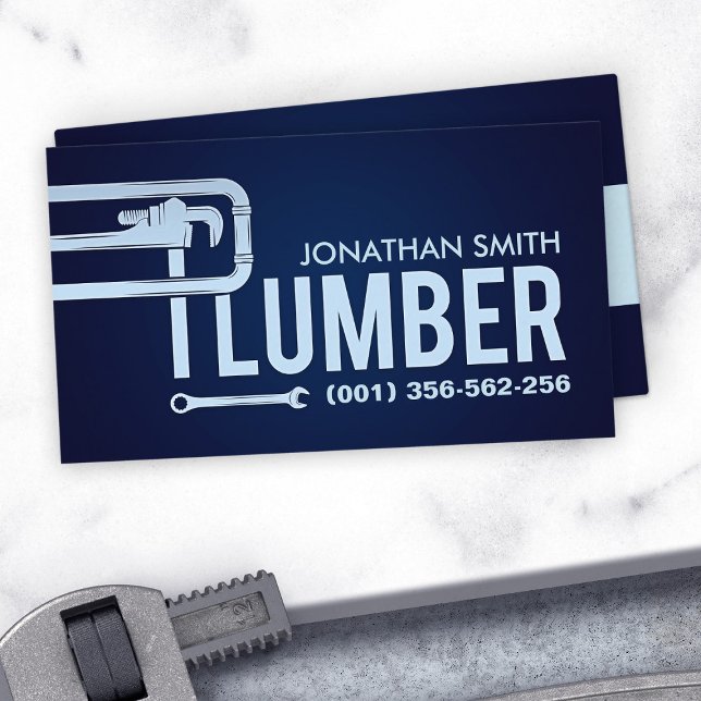 Professional Plumbing Services  Business Card (Creator Uploaded)