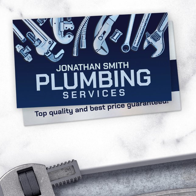 Professional Plumbing Services  Business Card (Creator Uploaded)
