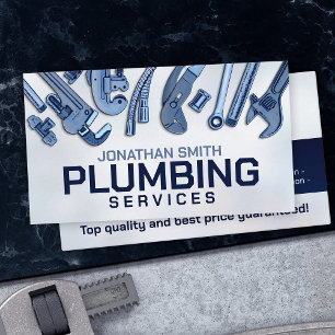 Professional Plumbing Services  Business Card