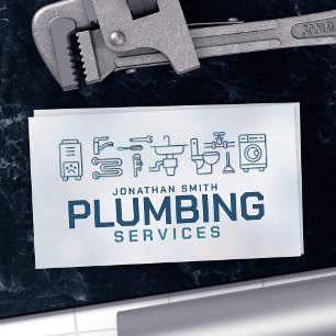 Professional Plumbing Services  Business Card