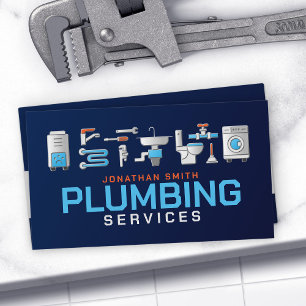 Professional Plumbing Services  Business Card