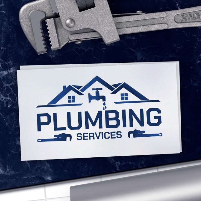 Professional Plumbing Services  Business Card (Creator Uploaded)