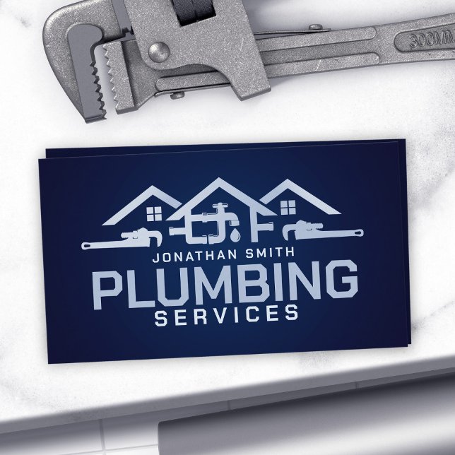 Professional Plumbing Services  Business Card (Creator Uploaded)