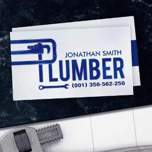 Professional Plumbing Services - Plumber Business Card