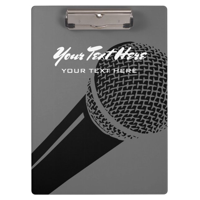 Professional podcasting and vlogging clipboard (Front)