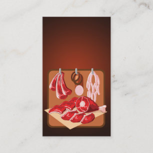 professional pork dealer business card template