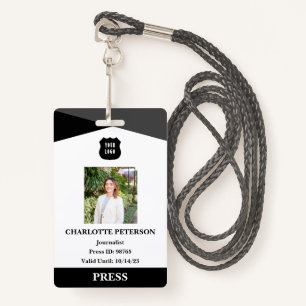 Professional Press ID Badge
