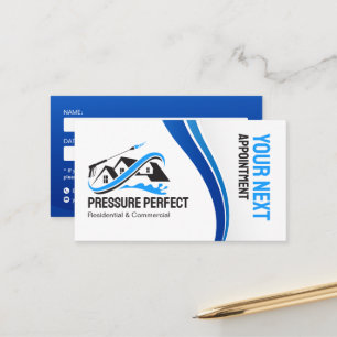 Professional Pressure Washing & Power Cleaning  Appointment Card