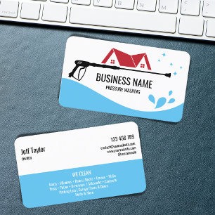 Professional Pressure Washing Power Masculine Bu Business Card