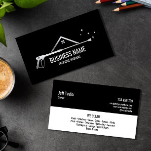 Professional Pressure Washing Power Masculine Bu Business Card