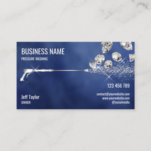 Professional Pressure Washing Power Washing Busine Business Card (Front)
