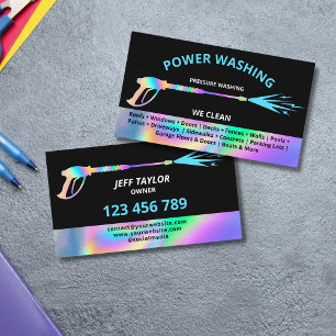 Professional Pressure Washing Power Washing Business Card
