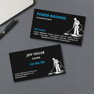 Professional Pressure Washing Power Washing Business Card