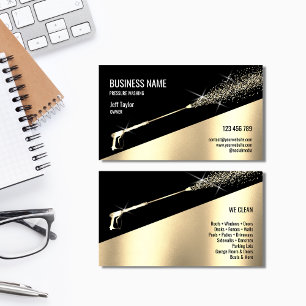 Professional Pressure Washing Power Washing Clean  Business Card