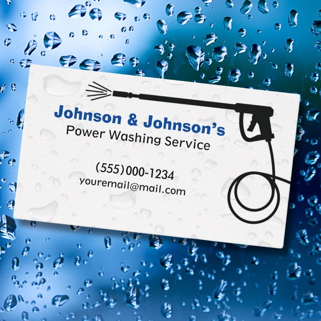 Professional Pressure Washing Service Business Car Card (Creator Uploaded)